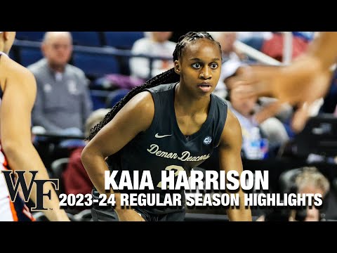 Kaia Harrison 2023-24 Regular Season Highlights | Wake Forest Guard