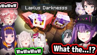HoloGirls' Reaction To Laplus's Face On Pig's Body In Minecraft【Hololi
