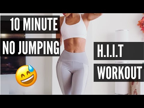 BEGINNER Fat Burning HIIT Workout (NO JUMPING) // Vicky Justiz - UCR117JPMLO3Y7J5mIblkBNg