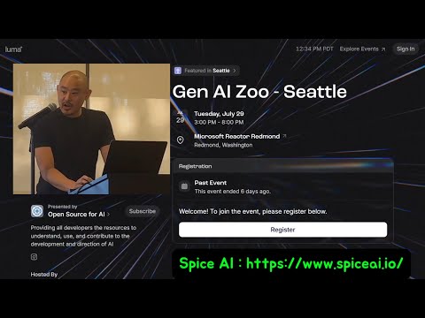 Gen AI Zoo - Seattle :  Spice AI - Data and Infra startup in Seattle