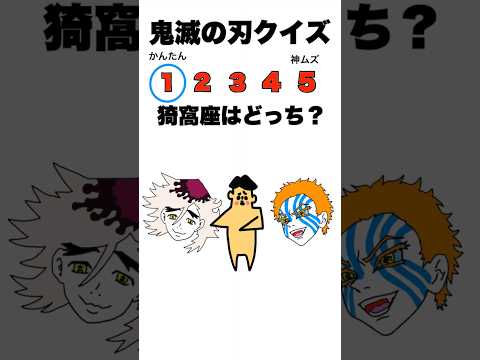 激ムズクイズ!鬼滅の刃右左どっち? #shorts