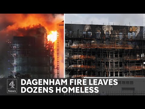 Hundreds of firefighters battle blaze at East London tower block