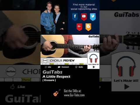 How to play A Little Respect 😰 (Short Version) - Erasure / Guitar Lesson / GuiTabs