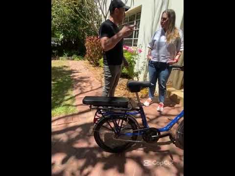 1969 Peugeot folding bike converted to electric.