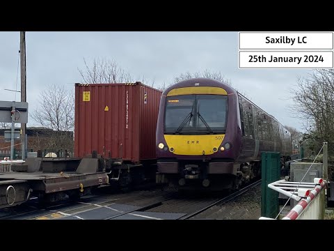 *Double Pass* Saxilby Level Crossing (25/01/2024)