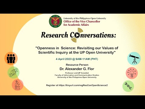 Openness in Science: Revisiting our Values of Scientific Inquiry at the UP Open University