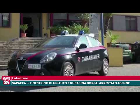 Catanzaro: spacca il finestrino di un'auto e ruba una borsa, arrestato 48enne