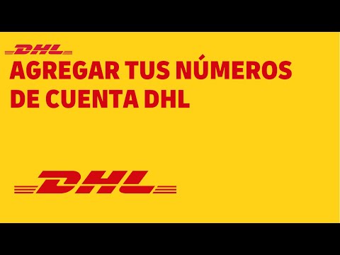 Agregar tus números de cuenta a tu perfil de MyDHL+