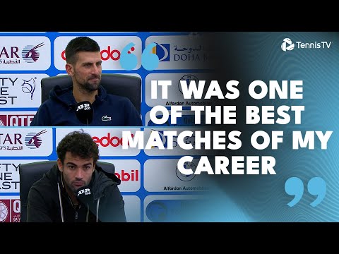 Novak Djokovic & Matteo Berrettini React To Their First Round Meeting In Doha