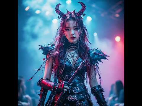 👑 KPOP Demon Hunters | Halloween Fashion Show 2025 🎃🔥 | Hunter Girl Queen Look #kpopicon#kpop #short