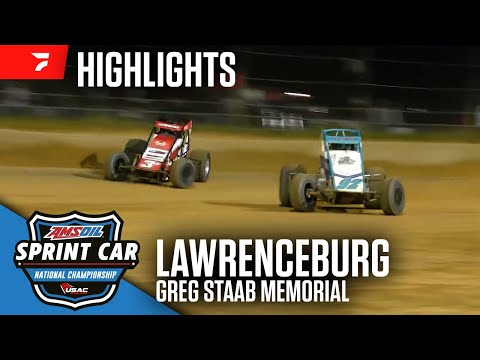 Greg Staab Memorial | USAC Sprints at Lawrenceburg 10/10/25 | Highlights - dirt track racing video image