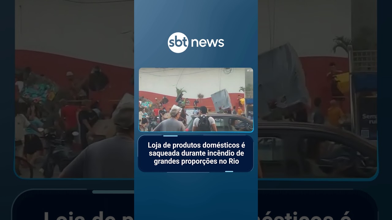Incêndio de grandes proporções atinge loja em Duque de Caxias RJ | SBTBrasil