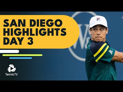 Giron Duels with Etcheverry; McDonald, Johnson, Tabilo in Action | San Diego Open Highlights Day 3