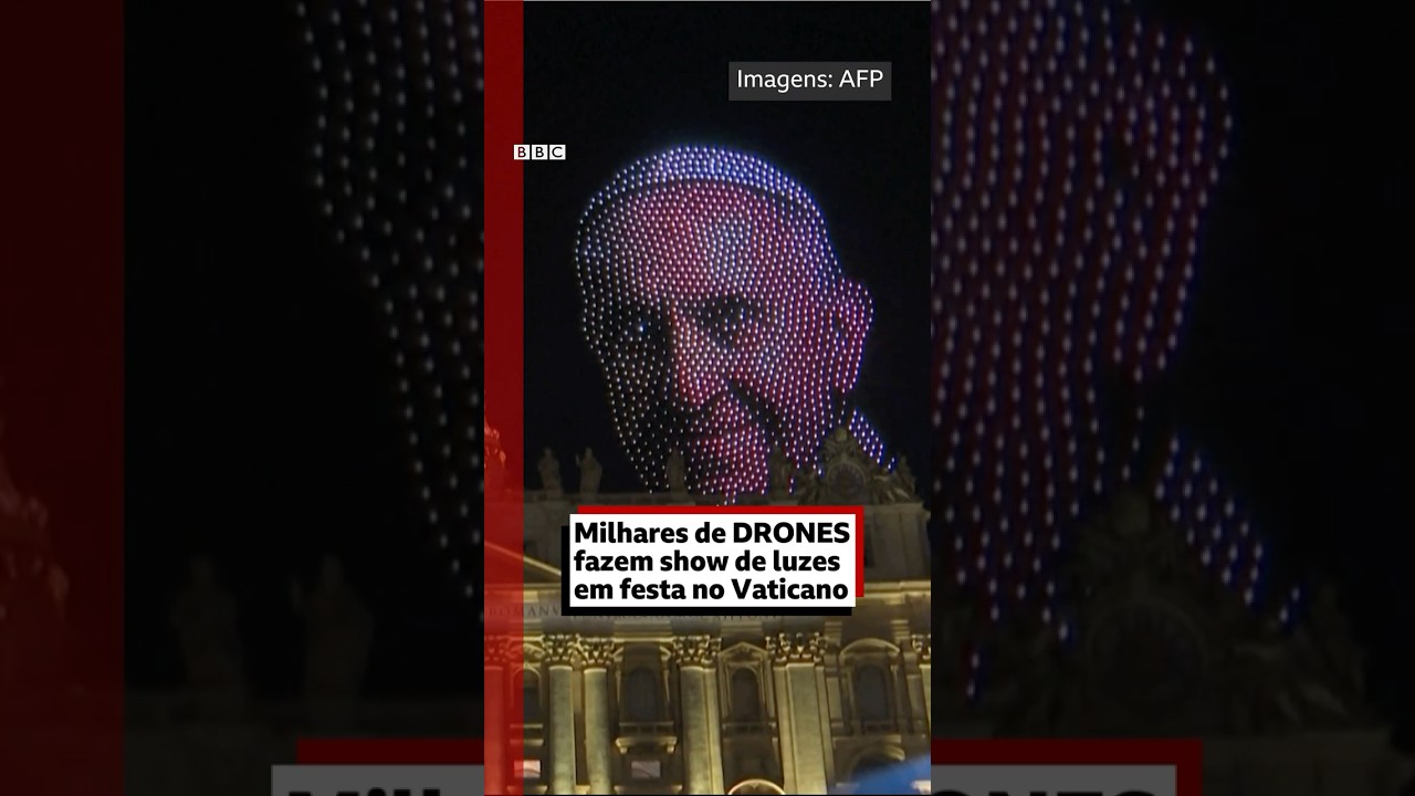 Milhares de drones nos céus do Vaticano