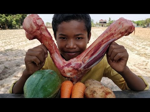 Tasty Cow Bone Soup / How To Cook Cow Bone Soup Recipe / Kdeb Cooking