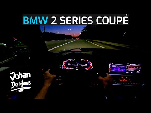 BMW 2 SERIES COUPÉ 2022 NIGHT POV TEST DRIVE & DEMO LIGHTS