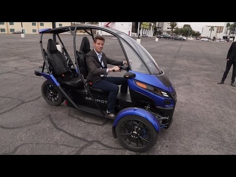Arcimoto 3-wheeler Demo - CES 2016 - UCj9yUGuMVVdm2DqyvJPUeUQ