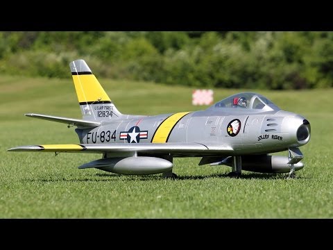 Freewing F-86 Sabre 80mm EDF Review - Part 1, Intro and Flight - UCDHViOZr2DWy69t1a9G6K9A