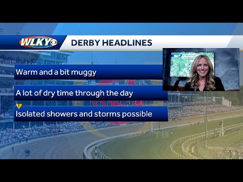 Derby Day forecast brings isolated showers, warm weather