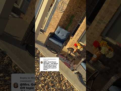 It's my FAVORITE outdoor patio set! Comes with 2 chairs and a table and is super comfortable! It