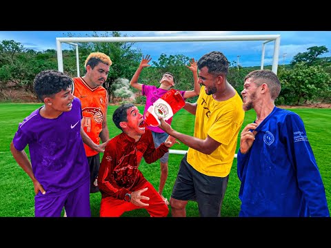 DESAFIO ABSURD0 NO FUTEBOL FEZ O GOL BEBE UM TAMB0R DE PlMENTA