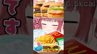 カロリー計算【赤見かるび切り抜き マック 食レポ】
