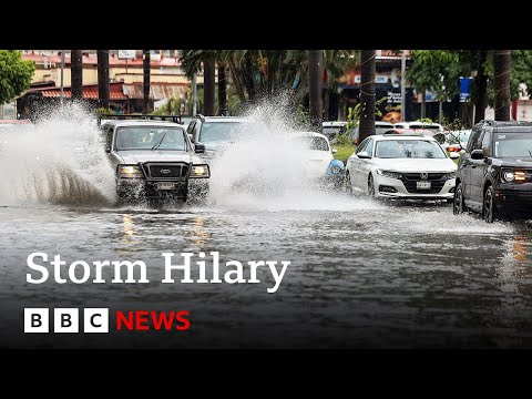 Storm Hilary: California and Mexico brace for tropical storm - BBC News