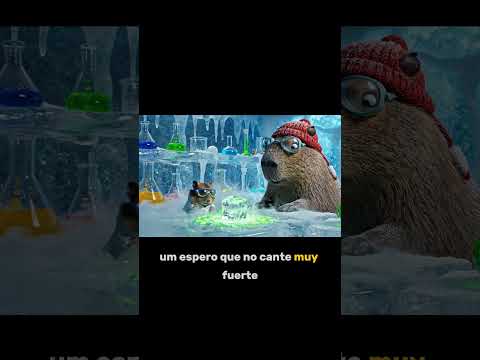 Mochi y Capi en el laboratorio de hielo #viral #hamster #capybara #shorts