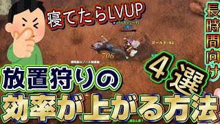 【ロードナイン】長時間放置狩りの効率が鬼上がりする方法4選【LORDNINE】