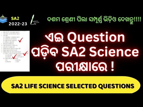 CLASS 10 SA2 PREPARATION|SCIENCE|LIFE SCIENCE|OUR ENVIRONMENT|IMPORTANT QUESTIONS