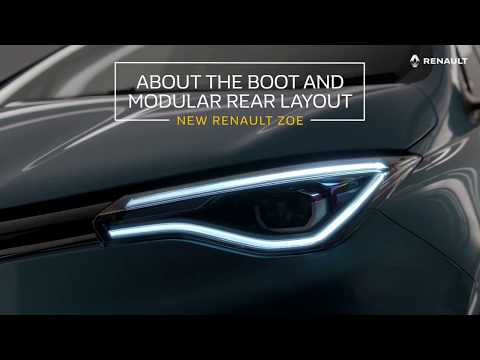 Presentasjon av nye Renault ZOE: Bagasjeromsplass og oppbevaringsrom
