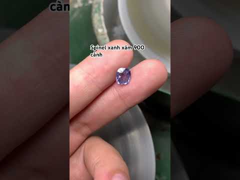 Đá quý spinel xanh xám khối nhẫn nam thoải mái