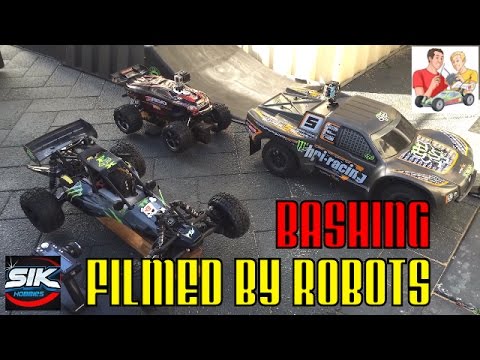 RC Car Bashing filmed by SoloShot2 Robots - UCFORGItDtqazH7OcBhZdhyg