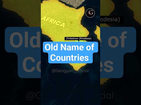 Old Name of Important Countries #facts #geography #generalknowledge #geogyan