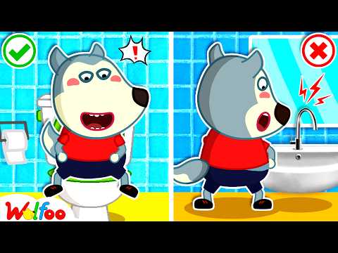 Wolfoo's Bathroom Mistake! Potty Training for Kids! Cartoons For Kids | Wolfoo Family