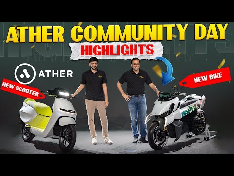 ATHER NEW Electric BIKE🤩 | New Electric Scooter | Ather Community Day | Electric Vehicles India