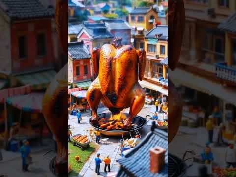 A Giant Grilled Chicken #chicken #food #delicious #shorts