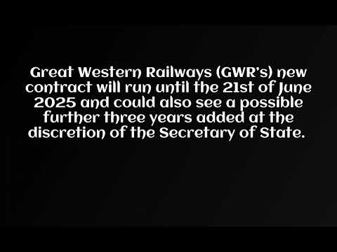 Great Western Railway awarded a National Rail Contract GWR