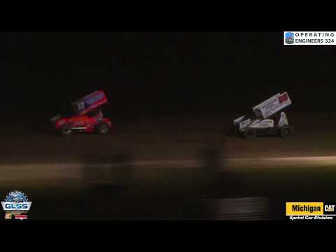 7.26.2024 GLSS MichiganCAT A-Main I-96 Speedway - dirt track racing video image