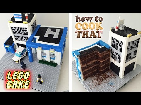 LEGO CITY POLICE CAKE How To Cook That Ann Reardon - UCsP7Bpw36J666Fct5M8u-ZA