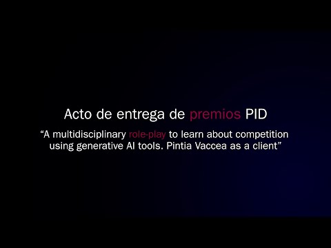 Miniatura del video titulado ENTREGA DE PREMIOS AL DESARROLLO DE APLICACIONES MÓVILES BASADAS EN IA. PINTIA VACCEA ES EL CLIENTE