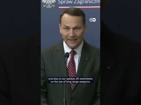 Polish FM pushes for long-range weapons and lifting of restrictions for Ukraine | DW News