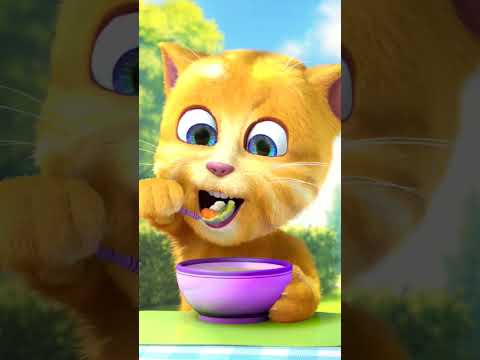 ginger's eating time ✨#mytalkingginger #shortsfeed #games