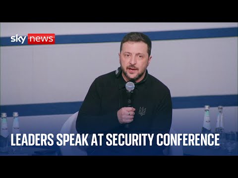Leaders including Zelenskyy speak live at the Munich Security Conference