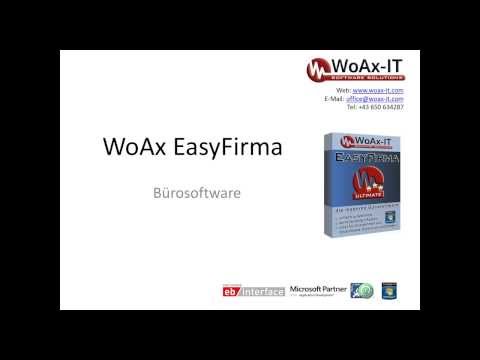 Video von Bürosoftware WoAx EasyFirma