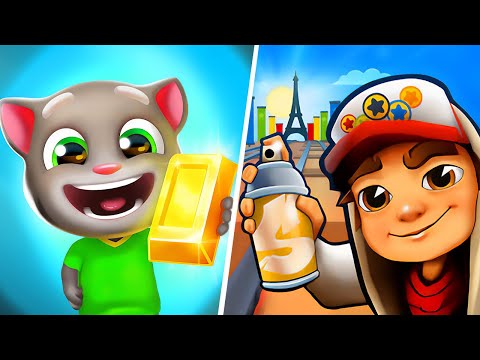 Subway Surfers VS Talking Tom Gold Run, Subway Surfers Game Playing, Subway Surfers Gameplay Mobile