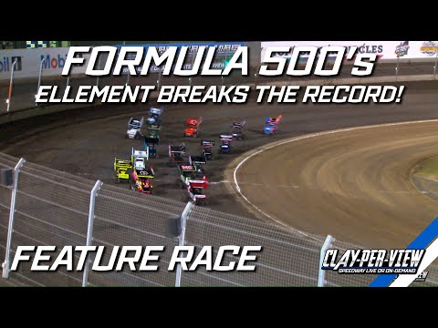 Formula 500's | ELLEMENT RECORD BREAKER - Perth Motorplex - 9th Feb 2024 | Clay-Per-View - dirt track racing video image