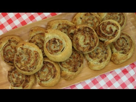 Puff Pastry & Sausage Pinwheels ~ Superbowl Appetizer Recipe ~ Noreen's Kitchen - UCt4JkHmgAq1EnQc1Cc5M4xw