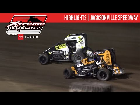 Xtreme Outlaw Midget Series Presented by Toyota | Jacksonville Speedway | Oct 5th, 2024 | HIGHLIGHTS - dirt track racing video image