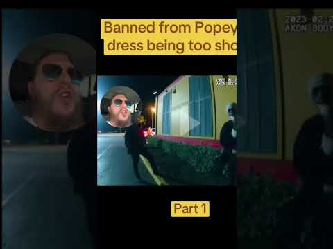Banned from popeye's 😬🤯 #shorts #cops